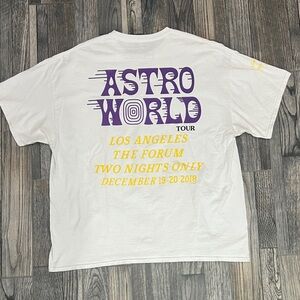 🔥🔥 TRAVIS SCOTT ASTROWORLD Cactus Jack RAP Music Concert Tour Tee 2XL - RARE!
